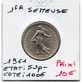 1 franc Semeuse Nickel 1961 Sup-