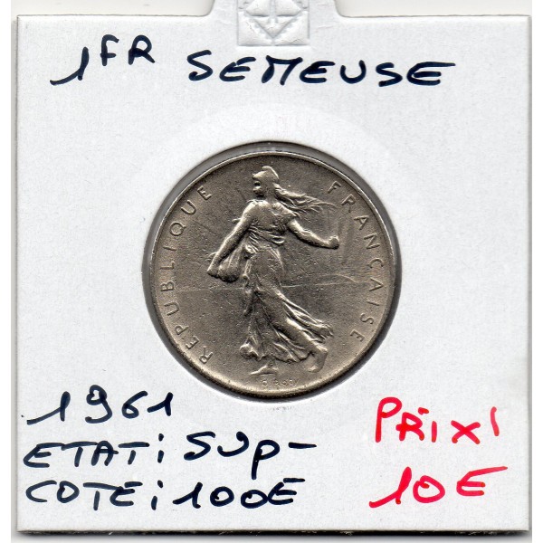 1 franc Semeuse Nickel 1961 Sup-