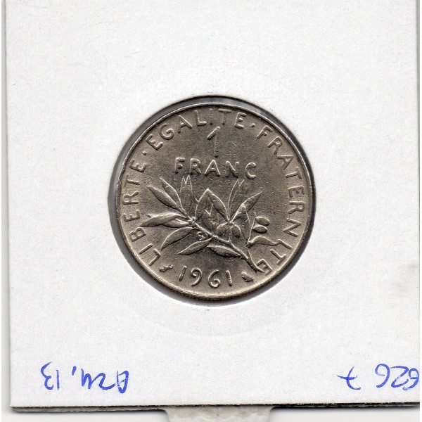 1 franc Semeuse Nickel 1961 Sup-