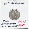 50 centimes Semeuse Argent 1911 TTB+