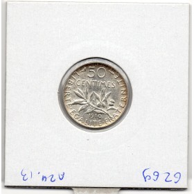 50 centimes Semeuse Argent 1910 Sup