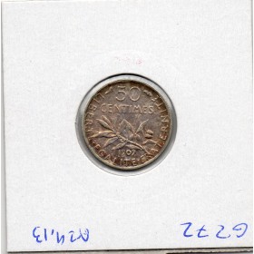 50 centimes Semeuse Argent 1907 Sup magnifique Patine