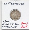 50 centimes Semeuse Argent 1900 TTB