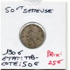 50 centimes Semeuse Argent 1906 TTB-