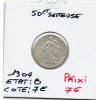50 centimes Semeuse Argent 1904 B