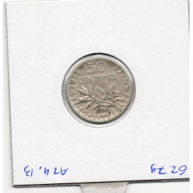 50 centimes Semeuse Argent 1904 B