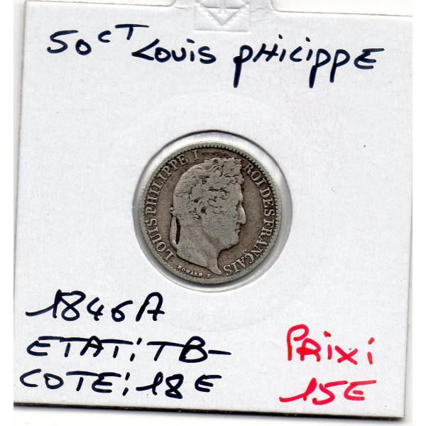 50 centimes Louis Philippe 1846 A Paris TB-