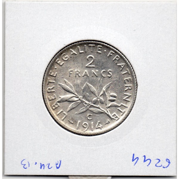 2 Francs Semeuse Argent 1914 C Castelsarrasin Sup+
