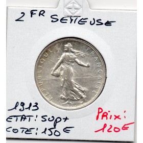 2 Francs Semeuse Argent 1913 Sup+