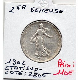 2 Francs Semeuse Argent 1902, Sup-
