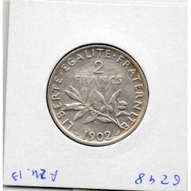 2 Francs Semeuse Argent 1902, Sup-