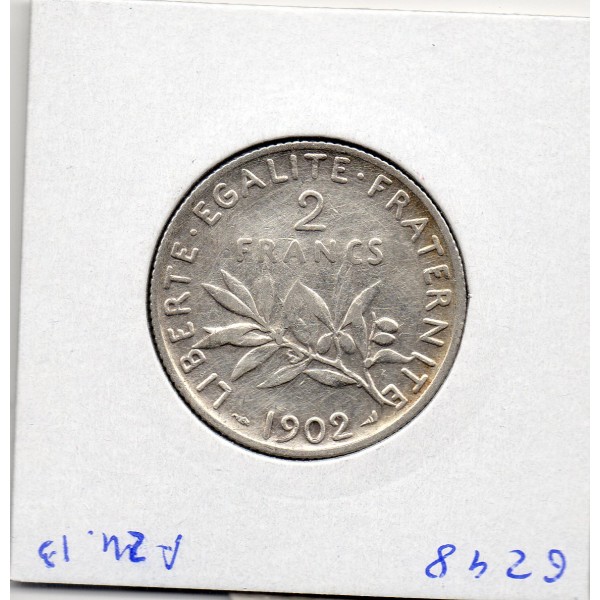 2 Francs Semeuse Argent 1902, Sup-