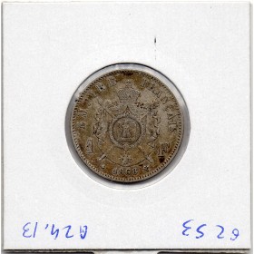 1 franc Napoléon III tête laurée 1868 BB Strasbourg TTB