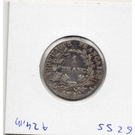 1 Franc Napoléon 1er An 12 A Paris TTB-