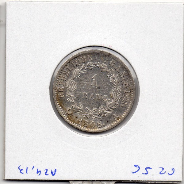 1 Franc Napoléon 1er 1808 A Paris TTB+