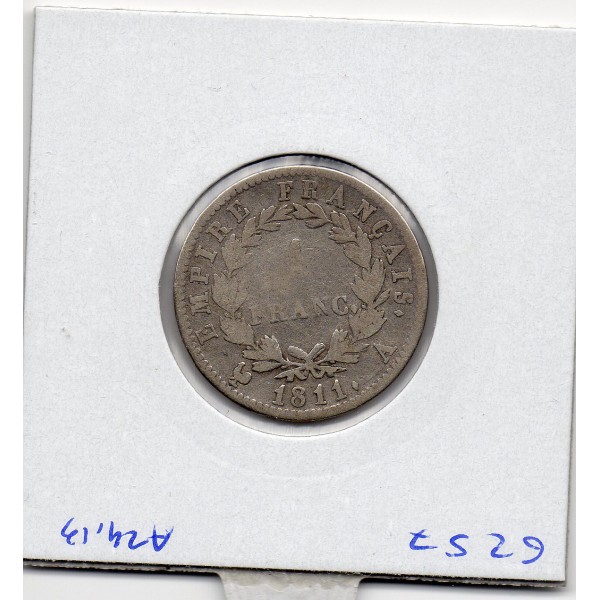 1 Franc Napoléon 1er 1811 A Paris TB