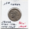 1 Franc Cérès 1849 A Paris TTB-