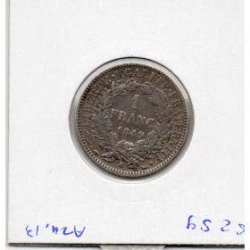 1 Franc Cérès 1849 A Paris TTB-