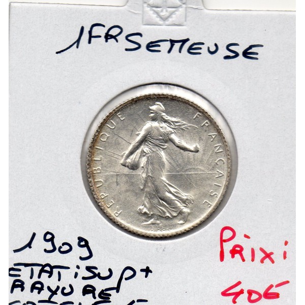 1 franc Semeuse Argent 1909 Sup+