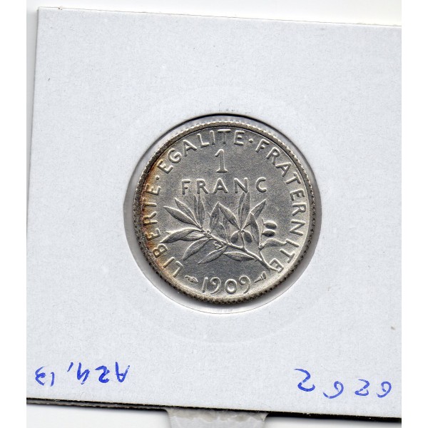 1 franc Semeuse Argent 1909 Sup+