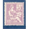 Timbre France Yvert No 115 Mouchon type I 30c Violet neuf **