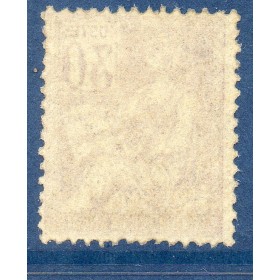 Timbre France Yvert No 115 Mouchon type I 30c Violet neuf **