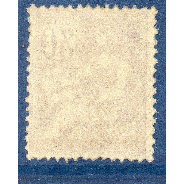 Timbre France Yvert No 115 Mouchon type I 30c Violet neuf **
