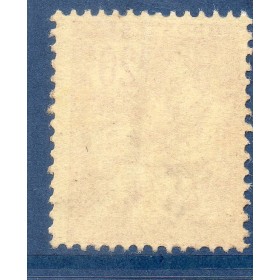 Timbre France Yvert No 126 Type Mouchon 20c Brun Lilas neuf **