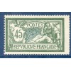 Timbre France Yvert No 143 Type merson 45c Vert et bleu neuf **