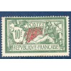 Timbre France Yvert No 207 merson 10 francs vert et rouge neuf  **