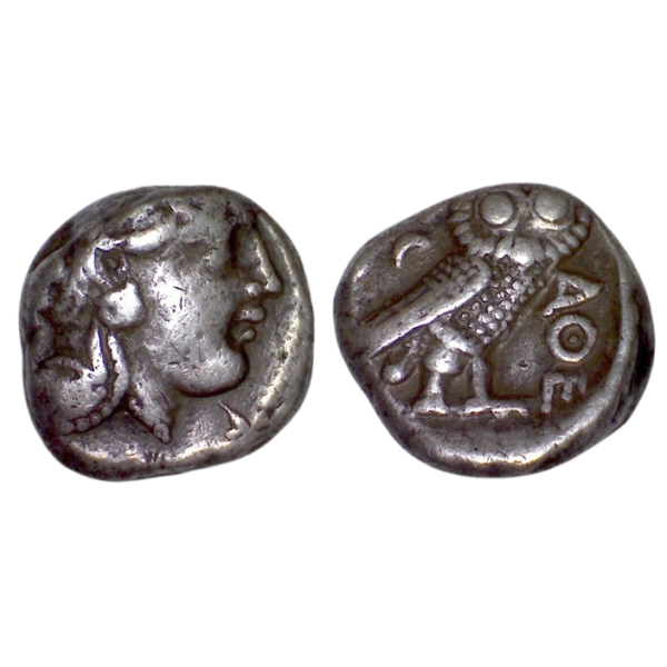 Attique, Athènes Tetradrachme (-250) Athena chouette
