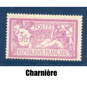copy of Timbre France Yvert No 240 type Merson lilas et Carmin neuf * avec charnière