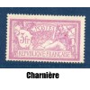 copy of Timbre France Yvert No 240 type Merson lilas et Carmin neuf * avec charnière