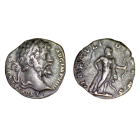 Denier de Séptime Sévère (197) RIC.97 HERCVLI DEFENS Rome