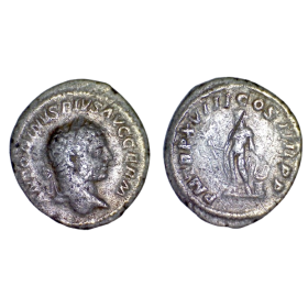 Denier de Caracalla (215) RIC.254 Apollon Rome