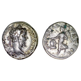 Denier de Séptime Sévère (199) RIC.144b VICTORIAE AVGG FEL Rome