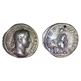 Denier de Sévère Alexandre (226) Ric.50 Empereur Sacrifiant Rome