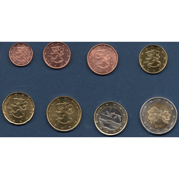 Série d'Euro de Finlande - 2ème type et 2ème Carte (2007 à nos jours)