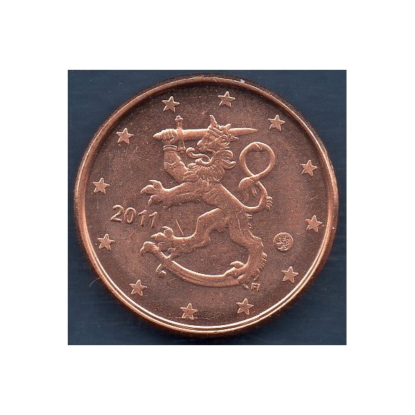Pièce de 1 centime d'Euro Finlande - 2ème type et 2ème carte (2007 à nos jours)