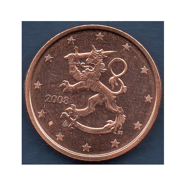 Pièce de 2 centimes d'Euro Finlande - 2ème type et 2ème carte (2007 à nos jours)