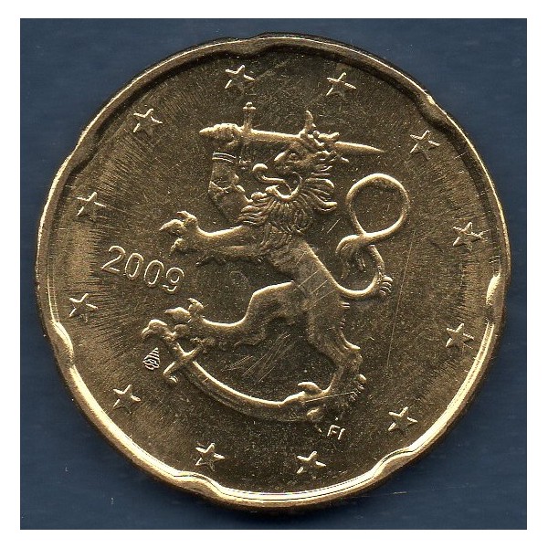 Pièce de 20 centimes d'Euro Finlande - 2ème type et 2ème carte (2007 à nos jours)