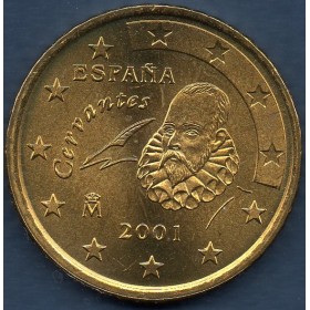 Pièce de 50 centimes d'Euro Espagne - 1er Type, 1ère Carte (1999-2006)