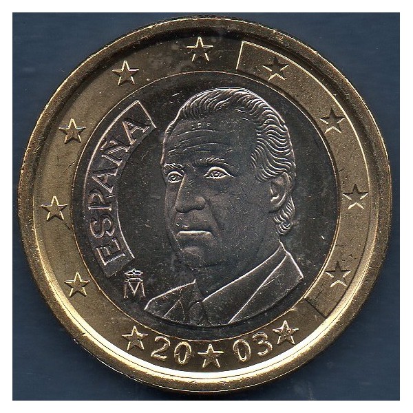 Pièce de 1 Euro Espagne - 1er Type, 1ère Carte (1999-2006)