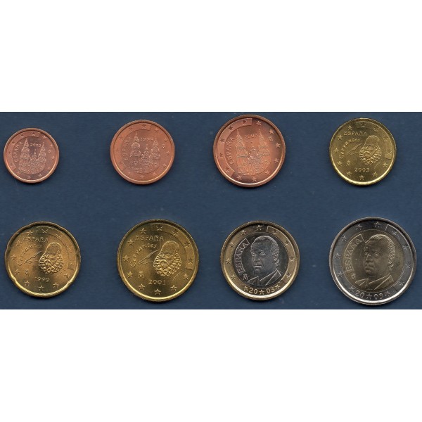 Série d'Euro d' Espagne - 1er Type, 1ère carte (1999-2006)