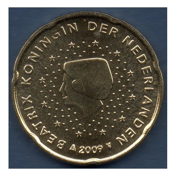 Pièce de 20 centimes d'Euro Pays-Bas - 2ème carte (2007-2013)