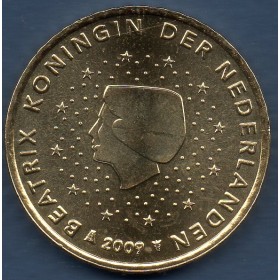 Pièce de 50 centimes d'Euro Pays-Bas - 2ème carte (2007-2013)