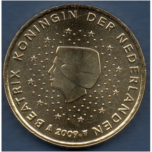 Pièce de 50 centimes d'Euro Pays-Bas - 2ème carte (2007-2013)
