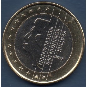 Pièce 1 Euro Pays-Bas - 2ème carte (2007-2013)