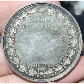Medaille Charles X Chambre des députés, 1826 Argent