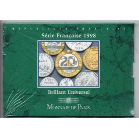 Coffret BU France 1998 série pièces en Franc